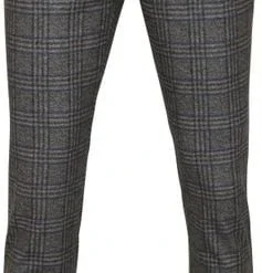 Chino Broeken Alberto Rob Stretch Chino Grijs Geruit -Sport Jas Verkoopwinkel 74849 1 1