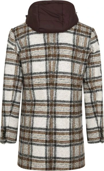 Wollen Jassen Suitable Coat Bruin Geruit 4 Wollen Jassen Suitable Coat Bruin Geruit - Afbeelding 4