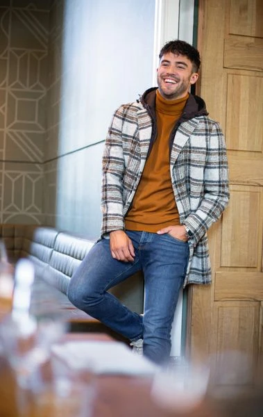 Wollen Jassen Suitable Coat Bruin Geruit 5 Wollen Jassen Suitable Coat Bruin Geruit - Afbeelding 5