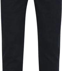 Chino Broeken Suitable Chino Pico Print Navy Blauw