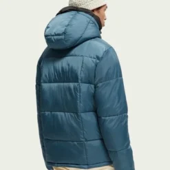 Scotch And Soda Winterjas Voor Heren Scotch & Soda Puffer Jas Blauw -Sport Jas Verkoopwinkel 74958 7