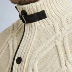 Wollen Jassen PME Legend Knitted Jack Off-White -Sport Jas Verkoopwinkel 74972 5