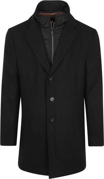 Wollen Jassen Suitable Job Coat Zwart 1 Wollen Jassen Suitable Job Coat Zwart