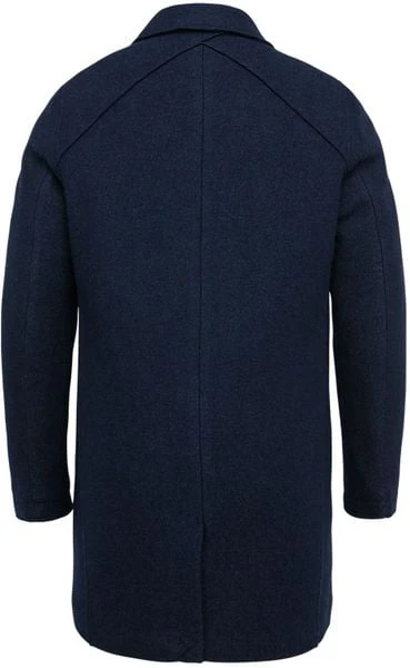 Wollen Jassen Cast Iron Wollen Coat Navy 4 Wollen Jassen Cast Iron Wollen Coat Navy - Afbeelding 4