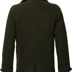 Wollen Jassen Petrol Coat Donkergroen -Sport Jas Verkoopwinkel 75066 6