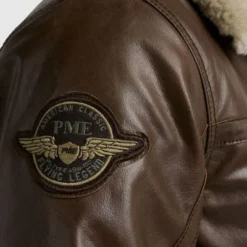Winterjas Voor Heren PME Legend Jas Hudson Leer Bruin -Sport Jas Verkoopwinkel 75121 3