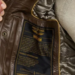 Winterjas Voor Heren PME Legend Jas Hudson Leer Bruin -Sport Jas Verkoopwinkel 75121 6
