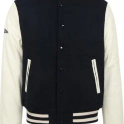 Wollen Jassen Superdry Bomber Jas Navy Blauw