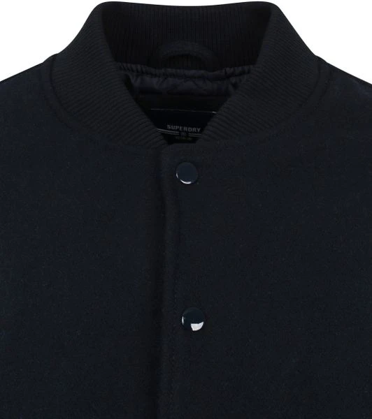 Wollen Jassen Superdry Bomber Jas Navy Blauw 2 Wollen Jassen Superdry Bomber Jas Navy Blauw - Afbeelding 2