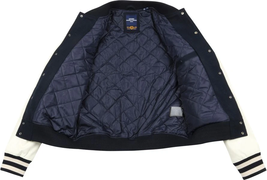 Wollen Jassen Superdry Bomber Jas Navy Blauw 5 Wollen Jassen Superdry Bomber Jas Navy Blauw - Afbeelding 5