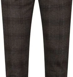 Chino Broeken Alberto Rob Stretch Chino Antraciet Geruit -Sport Jas Verkoopwinkel 75367 1 1