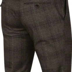 Chino Broeken Alberto Rob Stretch Chino Antraciet Geruit -Sport Jas Verkoopwinkel 75367 3