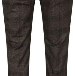 Chino Broeken Alberto Rob Stretch Chino Antraciet Geruit -Sport Jas Verkoopwinkel 75367 4