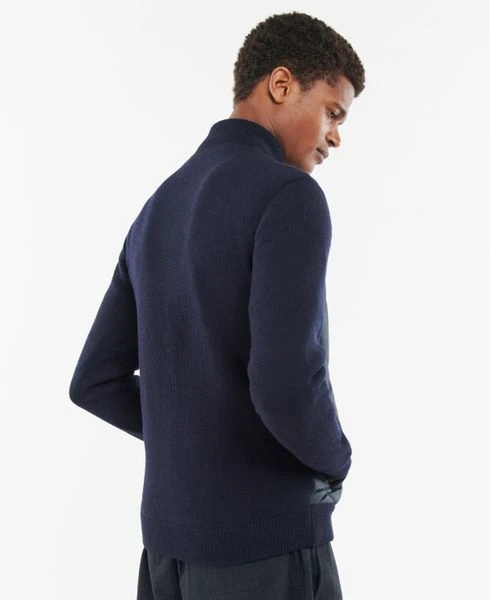 Wollen Jassen Barbour Arch Diamond Quilt Knit Jack Navy 4 Wollen Jassen Barbour Arch Diamond Quilt Knit Jack Navy - Afbeelding 4