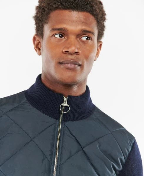 Wollen Jassen Barbour Arch Diamond Quilt Knit Jack Navy 5 Wollen Jassen Barbour Arch Diamond Quilt Knit Jack Navy - Afbeelding 5
