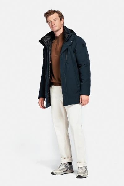 Parka Jas Voor Heren Reset Charleston Jas Donkerblauw 3 Parka Jas Voor Heren Reset Charleston Jas Donkerblauw - Afbeelding 3