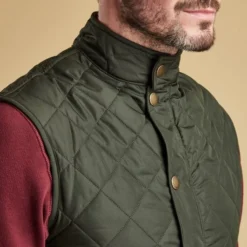 Bodywarmers Heren Barbour Lowerdale Gilet Donkergroen -Sport Jas Verkoopwinkel 75391 6