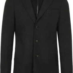 Mantel Voor Heren Suitable Raw Coat Antraciet